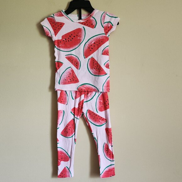 Carter’s Girls Snug Fit Watermelon Pajamas Size 12 Months - Picture 1 of 4